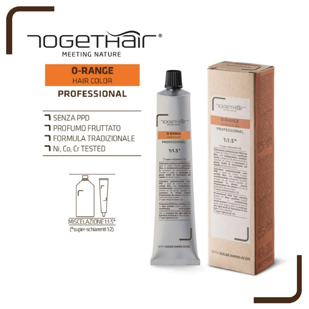 O-Range Hair Color – Colorazione Permanente in Crema – 8.34 Biondo Chiaro Dorato Rame 100 ml – Togethair - immagine 6