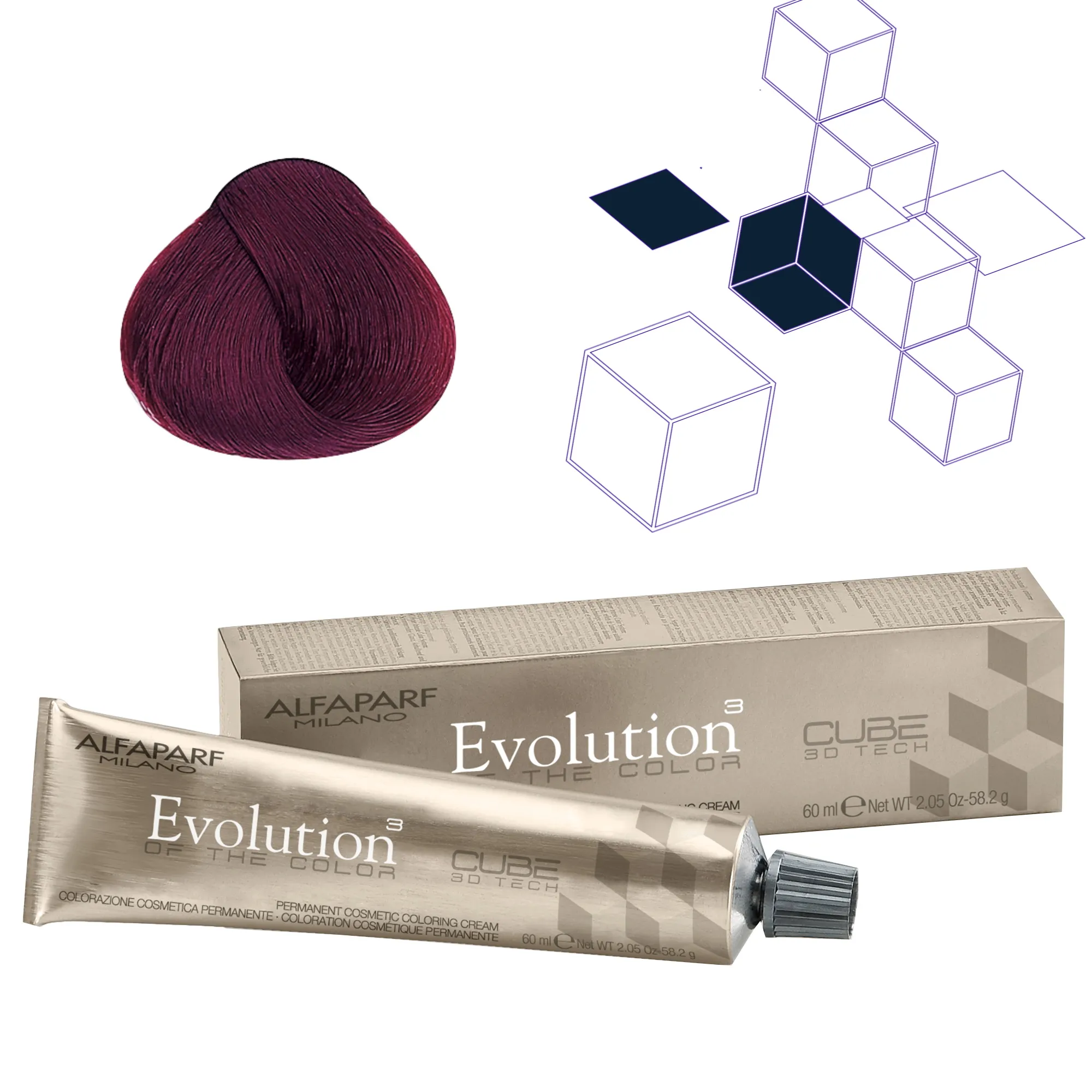 Evolution of the Color Colorazione Cosmetica Permanente – 5.62 Castano Chiaro Rosso Irisé – 60 ml – Alfaparf Milano - immagine 2