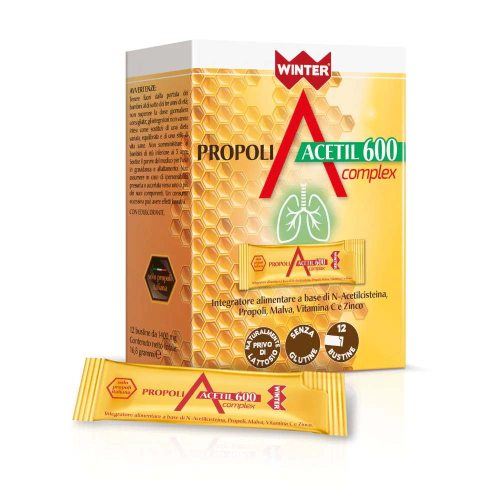 Winter Propoli Acetil 600 Complex – 12 bustine - immagine 2