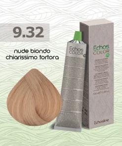 Echos Color – Crema colorante capelli – 9.32 Nude Biondo Chiarissimo Tortora – 100 ml