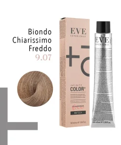EVE Experience Infinite Color+ Colorazione Permanente in Crema – 9.07 Biondo Chiarissimo Freddo 100 ml – FarmaVita