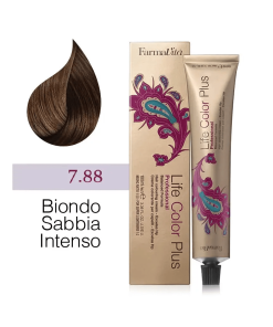 FarmaVita – Life Color Plus Professional – Crema Colorante per Capelli – 7.88 Biondo Sabbia Intenso – 100 ml
