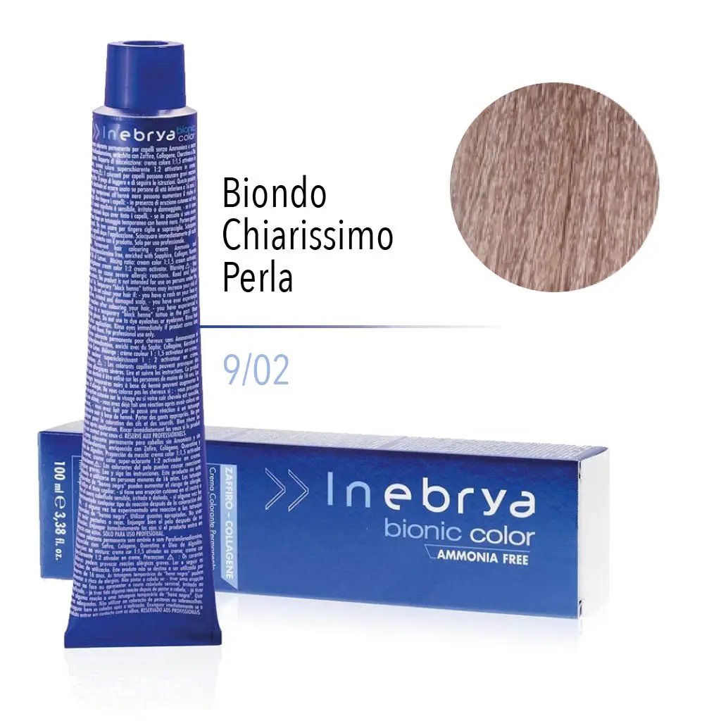 Inebrya Bionic – 9/02 Biondo Chiarissimo Perla – 100 ml